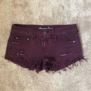 American eagle distressed shorts